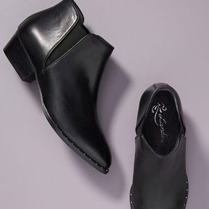 Liendo for Anthropologie Black Ankle Boots